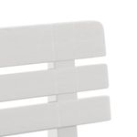 Casa si Gradina - Gradina si terasa - Mobilier exterior - Bancute de gradina - Banca de gradina, alb, 110x52x71 cm, polipropilena - Infinity.ro