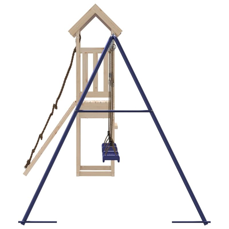 Jucarii, Copii si Bebe - Jucarii si jocuri - Jucarii de exterior - Spatii de joaca si accesorii - Set de joaca pentru exterior, lemn masiv de pin - Infinity.ro