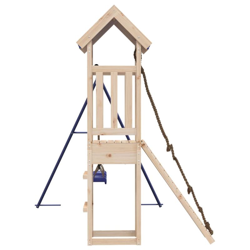 Jucarii, Copii si Bebe - Jucarii si jocuri - Jucarii de exterior - Spatii de joaca si accesorii - Set de joaca pentru exterior, lemn masiv de pin - Infinity.ro