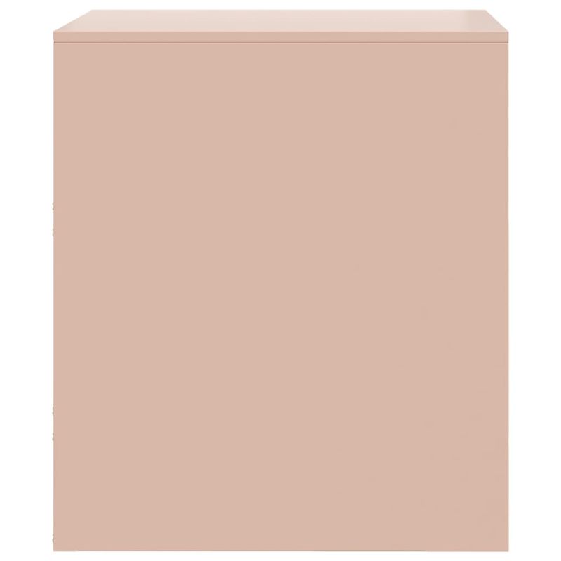 Casa si Gradina - Mobilier - Comode si corpuri - Noptiere - Noptiere, 2 buc., roz, 34,5x39x44 cm, otel - Infinity.ro