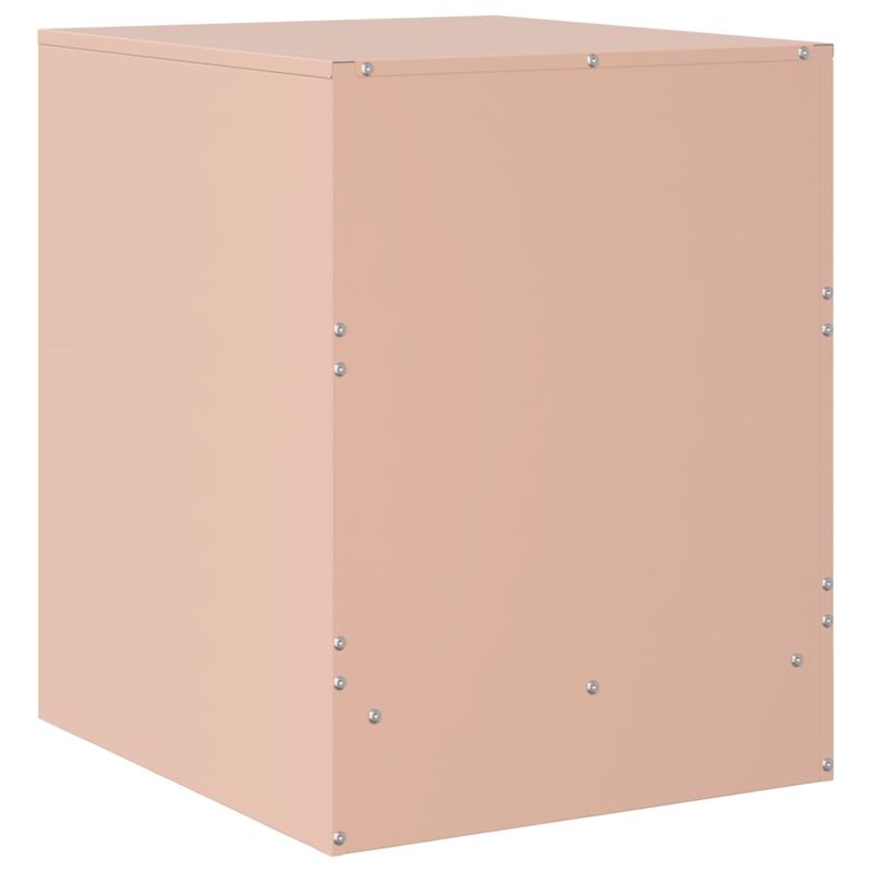 Casa si Gradina - Mobilier - Comode si corpuri - Noptiere - Noptiere, 2 buc., roz, 34,5x39x44 cm, otel - Infinity.ro