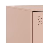 Casa si Gradina - Mobilier - Comode si corpuri - Noptiere - Noptiere, 2 buc., roz, 34,5x39x44 cm, otel - Infinity.ro