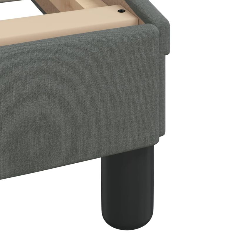Casa si Gradina - Mobilier - Paturi si accesorii - Paturi - Pat cu saltea, gri inchis, 90x190 cm, textil - Infinity.ro
