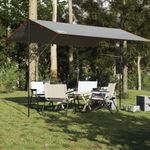 Sport si Outdoor - Camping - Copertine si adaposturi - Prelata de camping, gri și portocaliu, 400x294 cm, impermeabila, material oxford - Infinity.ro