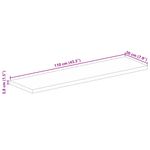 Casa si Gradina - Mobilier - Feronerie si accesorii mobila - Blat de masa, 110x20x3,8cm, dreptunghiular, lemn masiv reciclat - Infinity.ro