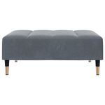 Casa si Gradina - Mobilier - Canapele si coltare - Canapele - Canapea extensibila cu taburet, 2 locuri, gri inchis, catifea - Infinity.ro