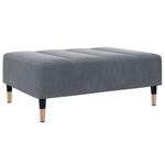 Casa si Gradina - Mobilier - Canapele si coltare - Canapele - Canapea extensibila cu taburet, 2 locuri, gri inchis, catifea - Infinity.ro