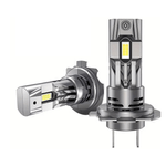 Auto si Moto - Electrice auto - Iluminare si semnalizare - Becuri auto - Set 2 Becuri LED H7 5400 lumeni, mini all-in-one cu ventilator, 400% super luminozitate 6500K alb rece - Infinity.ro