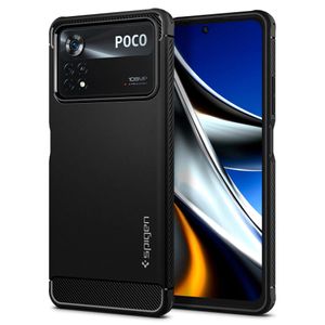 Husa pentru Xiaomi Poco X4 Pro 5G - Spigen Rugged Armor - Negru