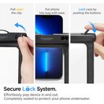 Laptop, Telefoane si Tablete - Telefoane mobile si accesorii - Accesorii Telefoane - Huse telefoane - Husa universala pentru telefon - Spigen Waterproof Case A601 - Negru - Infinity.ro