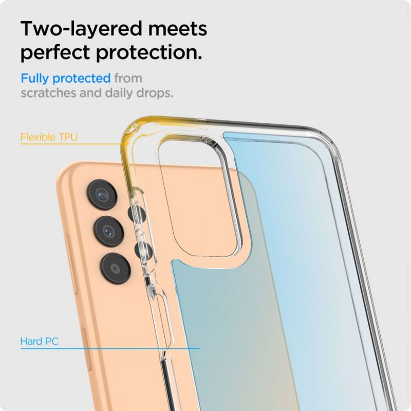 Laptop, Telefoane si Tablete - Telefoane mobile si accesorii - Accesorii Telefoane - Huse telefoane - Husa pentru Samsung Galaxy A13 4G - Spigen Ultra Hybrid - Transparent - Infinity.ro