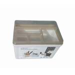 Casa si Gradina - Bucatarie si vesela - Organizare si depozitare bucatarie - Suporturi tacamuri si vase - Organizator multifunctional 9,5X12X5,5cm Alb ABYZ®™ - Infinity.ro