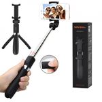 Laptop, Telefoane si Tablete - Telefoane mobile si accesorii - Accesorii Telefoane - Selfie stick-uri - Selfie Stick si Trepied cu Telecomanda, 70cm - Techsuit (L01s) - Negru - Infinity.ro