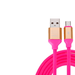 Laptop, Telefoane si Tablete - Telefoane mobile si accesorii - Accesorii Telefoane - Cabluri si adaptoare telefoane - Cablu de date si incarcare 2M Lungime, USB A la TYPE-C roz - Infinity.ro