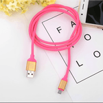 Laptop, Telefoane si Tablete - Telefoane mobile si accesorii - Accesorii Telefoane - Cabluri si adaptoare telefoane - Cablu de date si incarcare 2M Lungime, USB A la TYPE-C roz - Infinity.ro