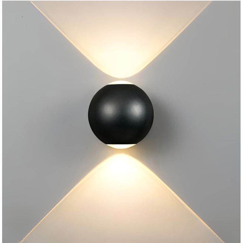 Casa si Gradina - Corpuri si surse de iluminat - Veioze si lampi - Veioze - Lampa perete exterior LuminiLux ,Negru ,10 cm , Metal , LED - Infinity.ro