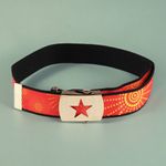 Fashion, accesorii si bijuterii - Copii - Accesorii copii - Alte accesorii copii - Curea elastica reglabila copii Crisalida, catarama metalica, 2.6 x 69 cm, soare, Rosu - Infinity.ro