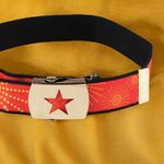 Fashion, accesorii si bijuterii - Copii - Accesorii copii - Alte accesorii copii - Curea elastica reglabila copii Crisalida, catarama metalica, 2.6 x 69 cm, soare, Rosu - Infinity.ro