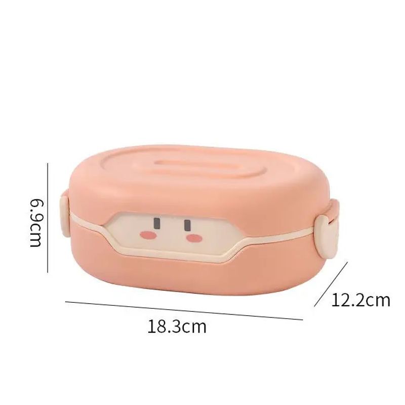 Casa si Gradina - Bucatarie si vesela - Organizare si depozitare bucatarie - Cutii alimentare - Caserola Lunch Box MOOD ( BE AUTHENTIC ) Compartimentata pentru Copii, 780 ML - Roz - Infinity.ro