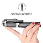 Laptop, Telefoane si Tablete - Telefoane mobile si accesorii - Accesorii Telefoane - Selfie stick-uri - Selfie Stick cu Trepied, Compatibil cu Camera/Telefon, 100cm - Techsuit (L02) - Negru - Infinity.ro