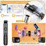 Laptop, Telefoane si Tablete - Telefoane mobile si accesorii - Accesorii Telefoane - Selfie stick-uri - Selfie Stick cu Trepied, Compatibil cu Camera/Telefon, 100cm - Techsuit (L02) - Negru - Infinity.ro