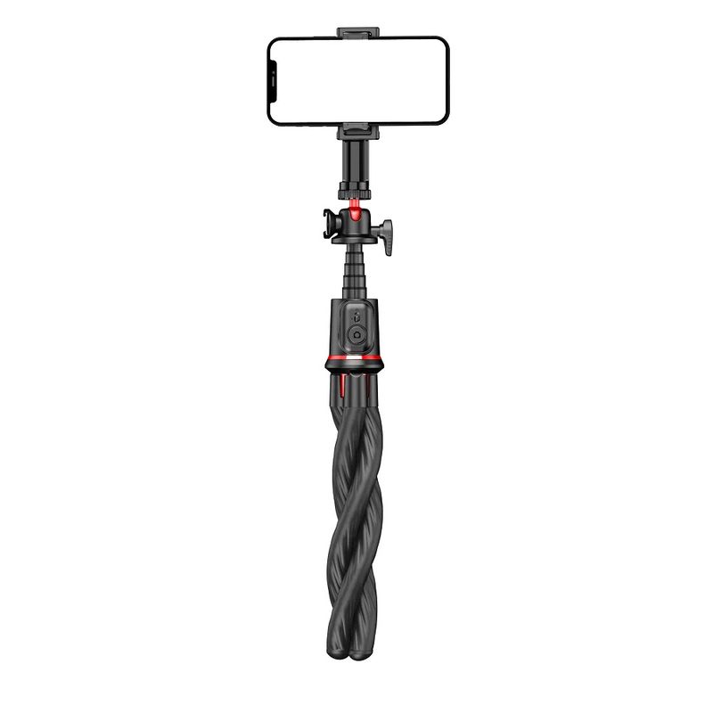 Laptop, Telefoane si Tablete - Telefoane mobile si accesorii - Accesorii Telefoane - Selfie stick-uri - Selfie Stick cu Trepied, 64cm - Techsuit (C03) - Negru - Infinity.ro