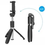 Laptop, Telefoane si Tablete - Telefoane mobile si accesorii - Accesorii Telefoane - Selfie stick-uri - Selfie Stick si Trepied cu Telecomanda, 70cm - Techsuit (L01) - Negru - Infinity.ro