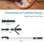 Laptop, Telefoane si Tablete - Telefoane mobile si accesorii - Accesorii Telefoane - Selfie stick-uri - Selfie Stick si Trepied cu Telecomanda, 70cm - Techsuit (L01) - Negru - Infinity.ro