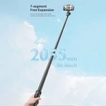 Laptop, Telefoane si Tablete - Telefoane mobile si accesorii - Accesorii Telefoane - Selfie stick-uri - Selfie Stick Stabil cu Trepied si Telecomanda, 205cm - Techsuit (C05) - Negru - Infinity.ro
