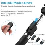 Laptop, Telefoane si Tablete - Telefoane mobile si accesorii - Accesorii Telefoane - Selfie stick-uri - Selfie Stick si Trepied cu Telecomanda, 70cm - Techsuit (L01) - Negru - Infinity.ro