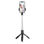 Laptop, Telefoane si Tablete - Telefoane mobile si accesorii - Accesorii Telefoane - Selfie stick-uri - Selfie Stick Pliabil cu Trepied, 70cm - Techsuit (K06) - Negru - Infinity.ro
