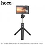 Laptop, Telefoane si Tablete - Telefoane mobile si accesorii - Accesorii Telefoane - Selfie stick-uri - Selfie Stick cu Interfata Surub 1/4 cu Telecomanda si Lumini LED, 80cm - Negru - Infinity.ro