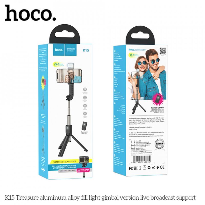 Laptop, Telefoane si Tablete - Telefoane mobile si accesorii - Accesorii Telefoane - Selfie stick-uri - Selfie Stick cu Interfata Surub 1/4 cu Telecomanda si Lumini LED, 80cm - Negru - Infinity.ro
