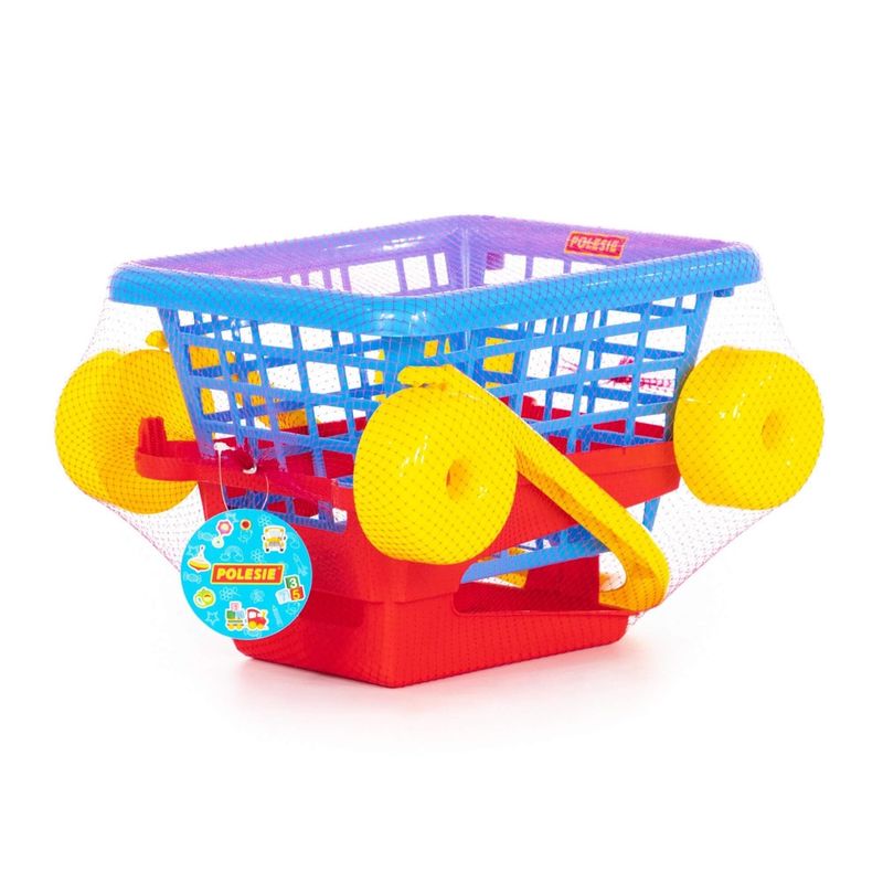 Jucarii, Copii si Bebe - Jucarii si jocuri - Jucarii de rol - Set joaca supermarket - Cos de cumparaturi, 36.5x31x24 cm, Polesie - Infinity.ro