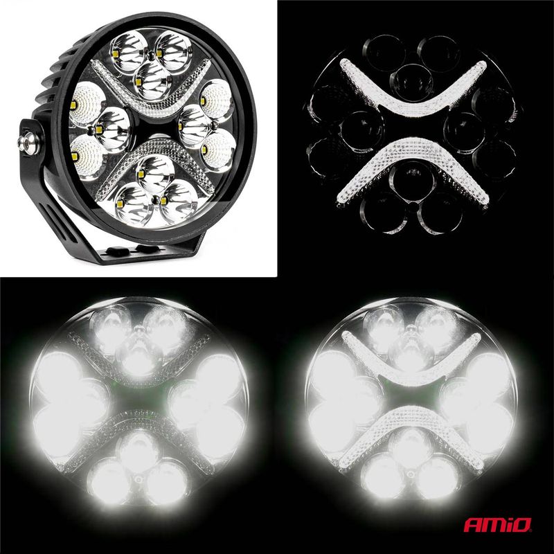 Auto si Moto - Piese auto si accesorii - Caroserie - Faruri, stopuri si proiectoare - Proiector LED "PRO SERIES" , putere 54W, 7200lm, culoare 6000K, tensiune 10-30V, dimensiuni 140 x 140 x 61 mm - Infinity.ro