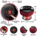 Ingrijire personala si Cosmetice - Sanatate si wellness - Articole wellness - Aparate si dispozitive de masaj - Aparat de Masaj Profesional tip Ventuza, Stimuleaza colagenul, Efect Anti Celulita, Relaxeaza Musculatura, Rosu - Infinity.ro