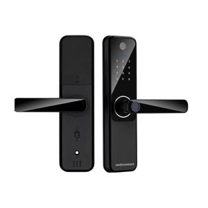 Yala inteligenta cu cititor de amprente, card si parola, control de la distanta, cu sonerie si camera video inclusa