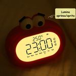 Casa si Gradina - Decoratiuni - Ceasuri - Ceas cu Alarma si Afisaj de Temperatura, Pentru Adulti si Copii, Ceas Electronic cu LED, Control prin Telefon, Rosu - Infinity.ro