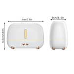 Electronice si Electrocasnice - Climatizare si sisteme de incalzire - Aparate filtrare aer - Umidificatoare - Umidificator Cu Flama si Lumini de noapte cu Difuzor de arome, Aparat pentru Uleiuri Esentiale, Flacara in 3 culori, Alb - Infinity.ro