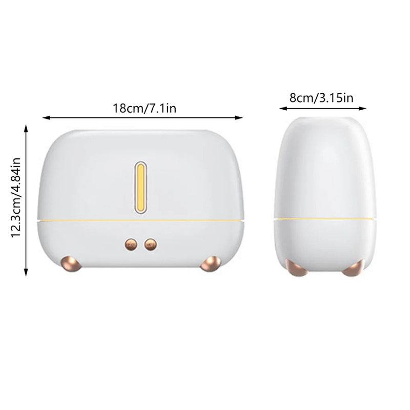 Electronice si Electrocasnice - Climatizare si sisteme de incalzire - Aparate filtrare aer - Umidificatoare - Umidificator Cu Flama si Lumini de noapte cu Difuzor de arome, Aparat pentru Uleiuri Esentiale, Flacara in 3 culori, Alb - Infinity.ro