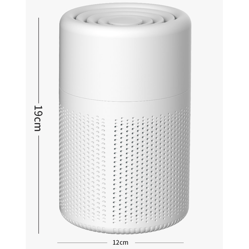 Electronice si Electrocasnice - Climatizare si sisteme de incalzire - Aparate filtrare aer - Purificatoare de aer - Purificator de Aer cu Difuzor de Arome ambrasmart, Portabil, Alb, cu filtru de Carbune Activ si Fileu HEPA clasa H13 - Infinity.ro