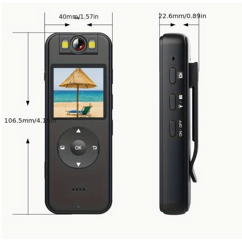 TV, Audio-Video si Foto - Camere video - Camere video compacte - Camera video sport HD, 4K, Rotire obiectiv la 180°, Portabila, Acces WiFi pe mobil, Negru, cu clip si suport ghidon - Infinity.ro