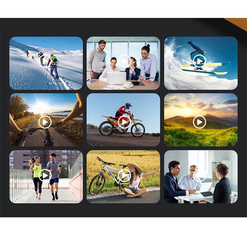 TV, Audio-Video si Foto - Camere video - Camere video compacte - Camera video sport HD, 4K, Rotire obiectiv la 180°, Portabila, Acces WiFi pe mobil, Negru, cu clip si suport ghidon - Infinity.ro