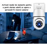 Casa si Gradina - Electrice - Smart Home - Camere de supraveghere - Camera de Supraveghere ambrasmart HD 360°, WiFi, Vedere Nocturna, Interfon Vocal, Conectare priza, Interior si Exterior - Infinity.ro
