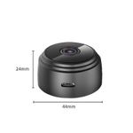 Casa si Gradina - Electrice - Smart Home - Camere de supraveghere - Mini Camera Spion ambrasmart, Suport magnetic, Night-Vision, Interior si exterior, Inalta definitie, fara fir, Negru - Infinity.ro