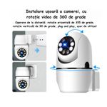 Casa si Gradina - Electrice - Smart Home - Camere de supraveghere - Camera de Supraveghere ambrasmart HD 360°, WiFi, Vedere Nocturna, Interfon Vocal, Conectare priza, Interior si Exterior - Infinity.ro