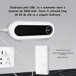 Ingrijire personala si Cosmetice - Igiena dentara - Rezerve si accesorii - Suport Sterilizator ambrasmart pentru Periute de Dinti, Alb, Lumina UV, Montare pe Perete, 5 fante, 2000mAh - Infinity.ro