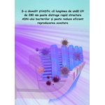 Ingrijire personala si Cosmetice - Igiena dentara - Rezerve si accesorii - Suport Sterilizator ambrasmart pentru Periute de Dinti, Alb, Lumina UV, Montare pe Perete, 5 fante, 2000mAh - Infinity.ro