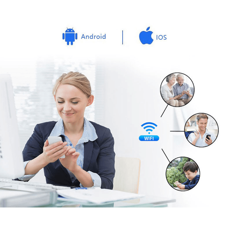 Casa si Gradina - Electrice - Smart Home - Camere de supraveghere - Mini Camera Spion ambrasmart, Suport magnetic, Night-Vision, Interior si exterior, Inalta definitie, fara fir, Negru - Infinity.ro