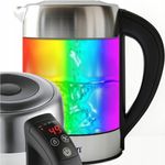 Electronice si Electrocasnice - Electrocasnice bucatarie - Preparare bauturi - Fierbatoare de apa - Fierbator Digital ZILAN ZLN-3949, 2200W, 1.7L, Control Temperatura, Iluminare LED, Sticla-Inox - Infinity.ro